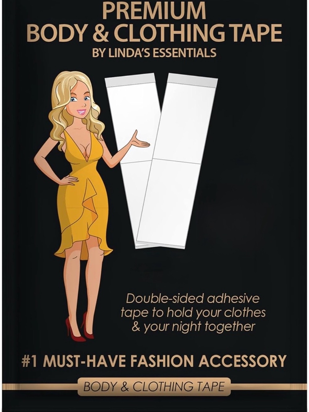 New Essentials Premium Body & Clothing Tape - White 60 ct